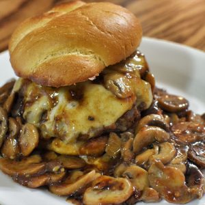 SWISS MUSHROOM BURGER