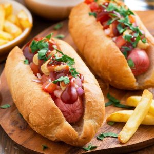 HOT DOG, FRENCH FRIES & JUICE