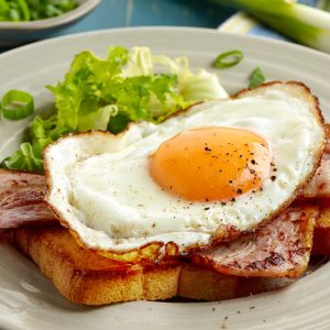 FRENCH TOAST, EGGS, & MEAT